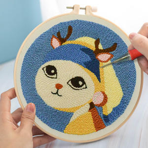 OEM ODM Kits de crochet de verrouillage personnalisés DIY pour enfants débutants artisanat tricot point de croix <span class=keywords><strong>Kit</strong></span> de broderie poinçon aiguille <span class=keywords><strong>Kit</strong></span> de démarrage - Product Image 3