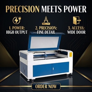 Top-Performing 120W Water Cooled 1300x900mm CO2 Laser <b>Engraving</b> Cutting <b>Machine</b> for Craft Advertising Processing High-Efficiency - Product Image 1