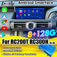 اجهة تشغيل سيارة أندرويد Lsailt qualm 8G لـ Lexus RC200T RC300H RCF RC350-ify حل آلي أندرويد ، NetFlx ، سبوتيفاي