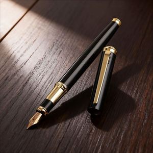 High-quality Black and Red Business Metal Fountain <b>Pen</b> with logo Luxury Writing Diameter 0.5mm Custom <b>Pen</b> for Corporate Gifts - Product Image 4