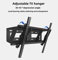 Support mural inclinable pour téléviseur de 32 à 65 pouces, en acier épaissi de 2,8 mm, pour télévision à longue portée, fourni directement par l'usine