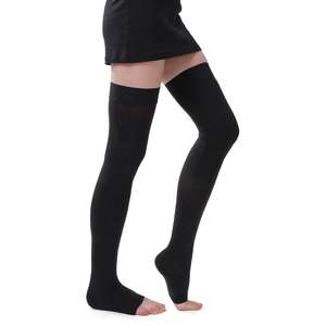 <span class=keywords><strong>Bas</strong></span> <span class=keywords><strong>de</strong></span> compression tricotés amincissants anti-embolie 15-21 mmHg Beige Noir Taille M Invisibles pour Varices Femme - Product Image 5