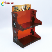 Rak Display Akrilik Custom untuk Toko Retail, Stand Display Kopi Akrilik untuk Kafe, Model Berdiri Bebas