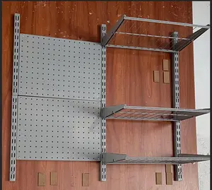 Pegboard ขาตั้งแสดง pegboard ชั้นวางของจัดระเบียบติดผนังชั้นแขวนผนังชั้นวางของลอย pegboard ชั้นวางของในห้องครัว