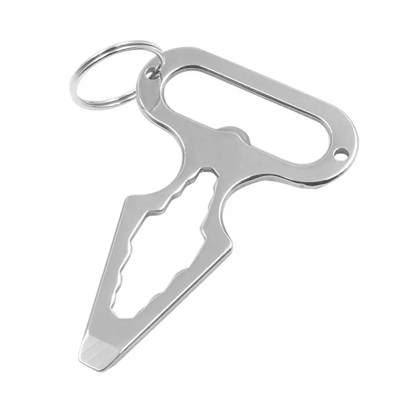 New Stainless Steel Multi Tool Outdoor Camping Survival Multi Functional Wrench Tool Bottle Opener with Keychain