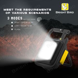Senter LED COB portabel multifungsi, lampu gantungan kunci dapat diisi ulang USB untuk bekerja & inspeksi, Senter berkemah <span class=keywords><strong>Mini</strong></span> - Product Image 4