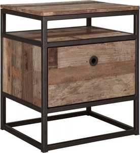 Mesita de Noche Moderna de Madera con Cajón de Almacenamiento, Mueble Auxiliar para Dormitorio, Sala de Estar y Hotel - Product Image 1