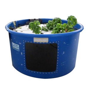 Round food grade poly nestable large water storage tank tub for fish farm