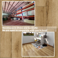 Patrón de madera LVT entrelazado impermeable mármol vinilo piso azulejo vinilo tablón LVT suelo Dryback vinilo piso pegamento abajo