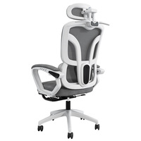 Chaise de bureau ergonomique minimaliste moderne pivotante avec support lombaire, dossier en maille réglable en hauteur pour la maison, les conférences, l'hôtel, l'école