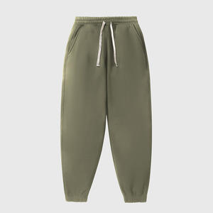 Fabricant en gros 100% coton polaire lourd Jogger décontracté hommes de haute qualité surdimensionné couleur unie pantalon vierge - Product Image 5