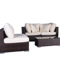 Ensemble de mobilier d'extérieur au design moderne Sofa de patio et de jardin en rotin pour hôtels, balcons et parcs