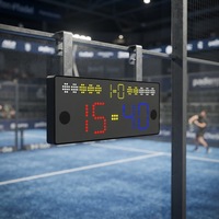 Tableau d'affichage numérique LED pour padel, taille personnalisée, avec système de notation par capteur