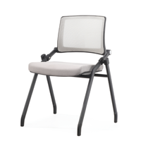 Chaise d'étudiant ergonomique en maille pour centre de formation, siège actif pour salle de classe avec tablette d'écriture, capacité d'empilage