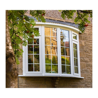 Fenêtre à auvent contemporaine en aluminium à rupture de pont thermique avec double vitrage pour maison, bureau et villa