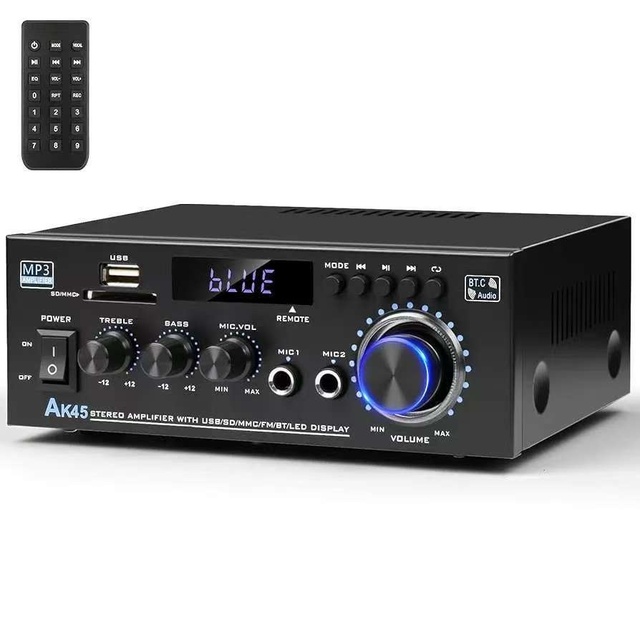 AK-45 2.0 Channel Hifi for Digital Power Amplifier with Card Reading Radio Function for Home & Car Use-Wholesale