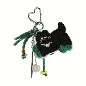 Patch brodé en tissu polyester motif chiot de dessin animé mignon et burger, accessoire pendentif en corde tressée, pendentif de sac de niche, porte-clés - Product Image 6