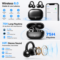 Nouveaux écouteurs sans fil OWS, mini écouteurs intelligents, écouteurs intra-auriculaires, écouteurs sportifs étanches, écouteurs sans fil Bluetooth V6.0