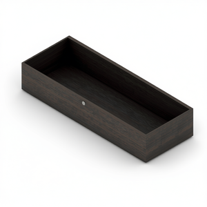 Modern Living Room Cabinet Drawer 100x38 H20 Glossy White <b>Open</b> Compartment Storage Solution - Product Image 1