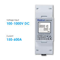 Compteur d'énergie bidirectionnel sur rail DIN Eastron DCM230-2 Série 1000V DC avec RS485 Modbus RTU pour recharge rapide de véhicules électriques