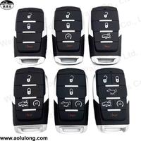 Casing Kunci Mobil Pengganti Smart Auto Key 4 Tombol Grosir untuk Kendaraan Dodge RAM