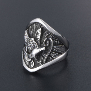 Men's Retro Eagle <b>Ring</b> Titanium Steel Jewelry SA509 Gift Fashion <b>Rings</b> - Product Image 4