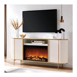 <span class=keywords><strong>Meuble</strong></span> <span class=keywords><strong>TV</strong></span> de luxe 70 pouces pour téléviseurs jusqu'à 78 pouces avec foyer électrique inclus pour la maison, le restaurant, l'hôtel - Product Image 1