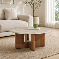 Table d'appoint en marbre de haute qualité pour salon et chevet – Vente en gros
