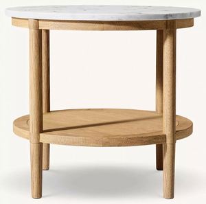 Mesa Auxiliar Redonda de Mármol FRANCOIS - Product Image 3