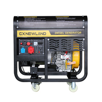Newland 10kVA Diesel Generator Set Einphasiger offener Rahmen mit Ferns tart 8KW 9KW 220V 380V 230V 110V 240V DC Ausgangs optionen