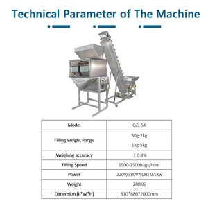 Machine d'emballage et de conditionnement automatique à deux ou quatre têtes linéaires, haute précision, pour granulés, noix, riz, graines, sacs de 500g à 5kg - Product Image 5