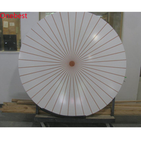 Nouvelle conception de table de salon ronde polie, table à manger moderne en Corian, surface solide
