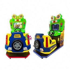 เครื่องเล่นเกมอาร์เคดสำหรับเด็กแบบใช้แบตเตอรี่ สำหรับเล่นในร่ม/กลางแจ้ง จำลองการแข่งรถ เหมาะสำหรับเด็กอายุ 2 ถึง 4 ปี ขายส่งในห้างสรรพสินค้า - Product Image 5