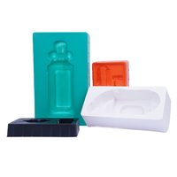 Barquettes en PVC orange et jaune personnalisées pour blisters, boîtes en plastique pour blisters, barquettes moulées par injection colorées