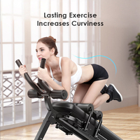 ZHOYA SPORT Appareil de musculation à domicile Ab Coaster, Banc d'inclinaison réglable pour sit-ups et presse, Entraînement abdominal et de base, Exercices de force