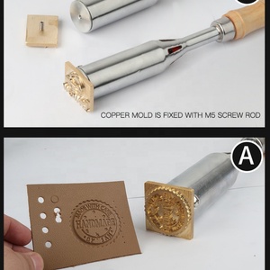 Handle Branding Logo Stamp Electric Soldering Low Price Handheld Hot Stamp Machine for <b>Leather</b> Wood Plastic - Product Image 5