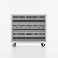 Prix de gros du fabricant chariot de chargement pour ordinateur portable 75 voies pour l'école chargeant le téléphone portable Chromebook Tablet