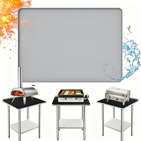 Tapis de protection en silicone ignifuge pour barbecue et foyer extérieur, échantillon gratuit