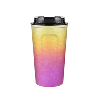 Mug à café en titane, mug thermique à double paroi isolé avec couvercle anti-fuite, 400 ml, pour le camping en plein air, la randonnée, les voyages