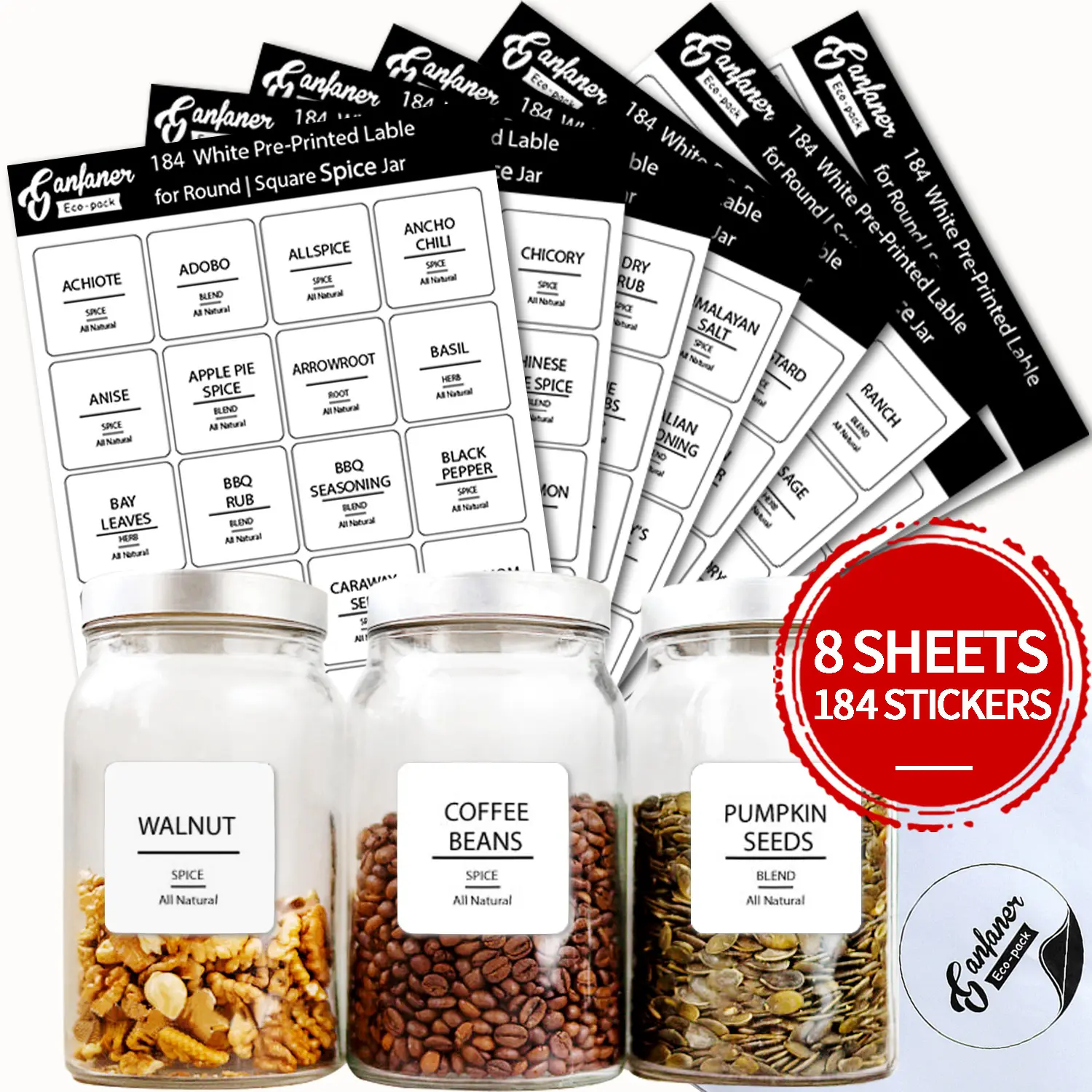 Custom Keuken Label Stickers Opslag Pot Spice Label Stickers Schoolbord Tag