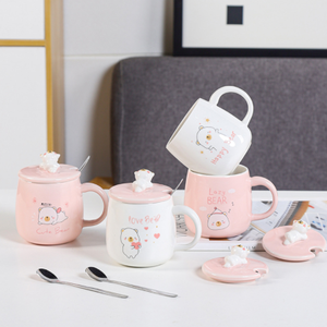 Venta al por mayor de dibujos animados lindo oso cerámica café leche taza tazas de té para amantes taza de regalo - Product Image 6