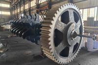 Équipement minier : Concasseur à rouleaux à dent simple, Concasseur à deux rouleaux pour calcaire, quartz, minerai, Rouleaux de support pour concasseur de carrière