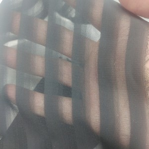 Tela de Chifón Jacquard con Rayas de <span class=keywords><strong>Sombra</strong></span>, Transpirable, Transparente y Sexy para Vestidos y Blusas - Product Image 4