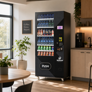 <span class=keywords><strong>Mini</strong></span> Máquina Expendedora de Bebidas para Oficina, Distribuidor Automático de Refrescos, Dispensador de Bebidas Delgado para Espacios Pequeños - Product Image 1