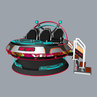 Simulador de OVNI 9D VR Comercial para 5 Jugadores, Plataforma de Movimiento Multijugador, Máquina Arcade Interstellar Voyager para Parques Temáticos