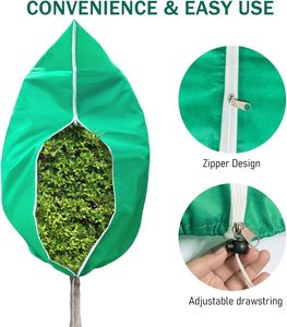 Winter Protection for <b>Plants</b>, Frost Protection <b>Cover</b> for <b>Plants</b> with Drawstring, Garden Winter Protection Fleece for Pot <b>Plants</b> - Product Image 4