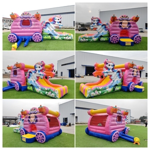 <span class=keywords><strong>Château</strong></span> gonflable commercial <span class=keywords><strong>en</strong></span> PVC avec toboggan, thème licorne et princesse, pour fêtes d'enfants <span class=keywords><strong>en</strong></span> extérieur et location - Product Image 6