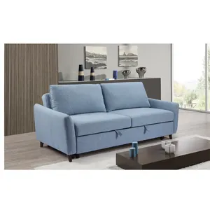 Canapé-lit, 3 places, en tissu, Simple, moderne et bon marché