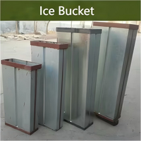 Seau de stockage de blocs de glace industriels fiable avec une capacité de 100 kg et un matériau galvanisé pour des performances optimales