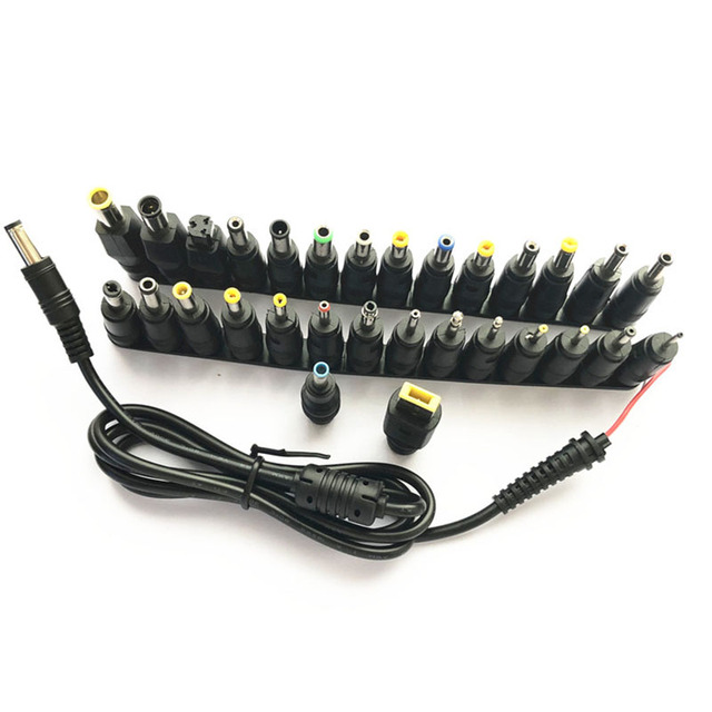 Universal Laptop DC Power Supply Adapter Connector Plug for Lenovo Hp  Charger Converter 5.5*2.1mm Female to Multi-type Male